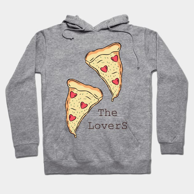 The Lovers - Pizza Hoodie by ThaisMelo